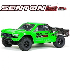 [ARRMA] 1/10 SENTON 4X2 BOOST MEGA 550 Brushed Monster Truck RTR, Green