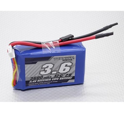 [�˾���ũ] T3600.2s.12RX [TURNIGY] 7.4V 3600mAh 12C ���ű�� ��Ƭ������ ���͸�