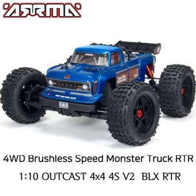 [˾ũ] ARA4410V2T2 [ARRMA] 1:10 ƿĳƮ 4X4 4S V2 귯 Ʈ Ʈ RTR  - ͸,  ʿ