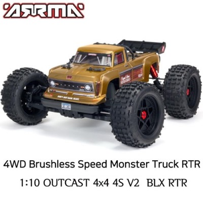 [˾ũ] ARA4410V2T1 [ARRMA] 1:10 ƿĳƮ 4X4 4S V2 귯 Ʈ Ʈ RTR  - ͸,  ʿ
