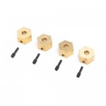 [Axial] AXI312005 Hex Hubs, Brass (7g): UTB18 (4)