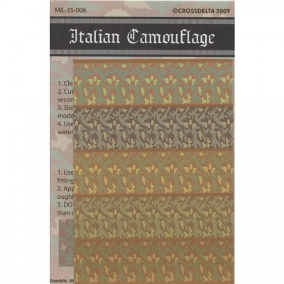 [˾ũ] ED35-006 [ũνŸ(CROSSDELTA)] ED35-006 1/35 Italian Camouflage pattern