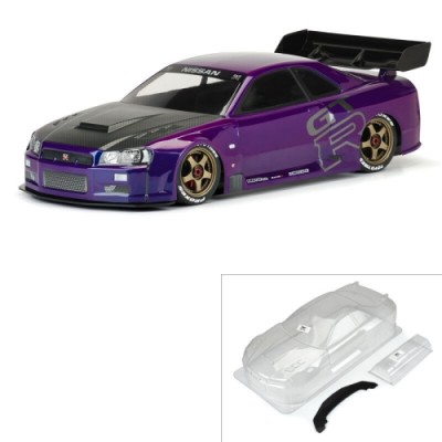 [�˾���ũ] PRM158400 [PROLINE-RACING] 1584-00 1/7 2002 Nissan Skyline GT-R R34 Clear Body: ARRMA Infraction