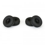 [PROLINE-RACING] 10209-10 1/24 Trencher Fr/Rr 1.0 Tires Mounted 7mm Black Impulse (4): SCX24