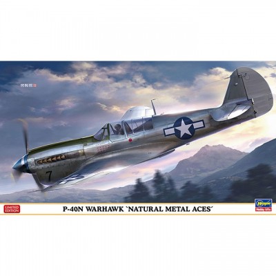 [�˾���ũ] BH07516 [Hasegawa] BH07516 1/48 P-40N Warhawk Natural Metal Aces