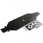 [TEAM LOSI] Chassis w/Brace, 4mm Black: DBXL-E 2.0