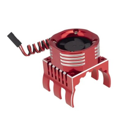 �˾���ũ C32107RED [INTEGY] 42mm Motor Heatsink 30x30mm Cooling Fan w/ Color LED for 1/10 & 1/8