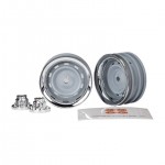 [Traxxas] AX8165 Wheels, 1.9, chrome (2)/ center caps (2)/ decal sheet
