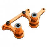 [Traxxas] AX3743T Steering bellcranks,drag link orange-anodized 6061-T6 aluminum/5x8mm ball bearings-4