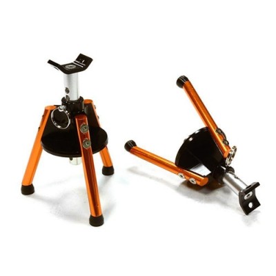 [�˾���ũ] C26386ORANGE [INTEGY] Realistic 70-110mm Model Jack Stands (2) for 1/10 & 1/8 Scale & Rock Crawler C26386ORANGE