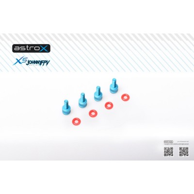 ¾Ë¾¾¹ðÅ© AstroX X5 JohnnyFPV/J5 °ø¿ë Alu 6061 Special M3 Standoff Silicone rings Kits (FC¿ë. ³ª»ç»ê 9mm)