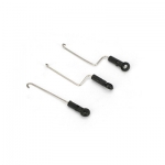 Servo Pushrod Set(w/Ball Link)/3pcs : mCP-X