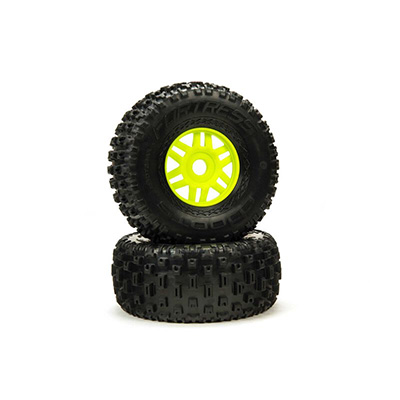 [˾ũ] ARA550068 [ARRMA] DBOOTS FORTRESS TIRE SET GLUED (GREEN) (2PCS)