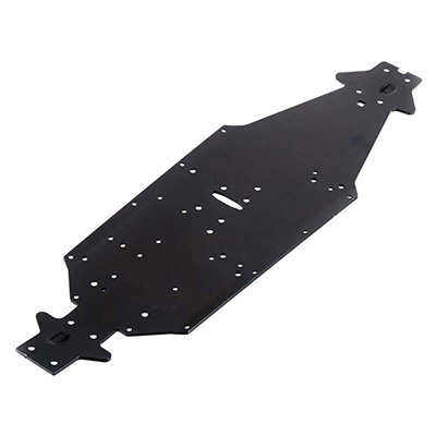 [�˾���ũ] ARAC3740 [ARRMA] AR320197 Chassis Aluminum LWB Silver/Blue Kraton