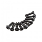 [Axial] AXA435 Hex Tap Button Head M3x10mm Black (10)