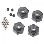 [Axial] AX30429 Aluminum Hex Hub 12mm Black (4)
