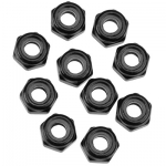 [Axial] AXA1053 Nylon Locking Hex Nut M3 Black (10)