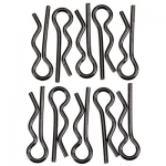 [Axial] AXA1059 Body Clip 6mm Black (10)
