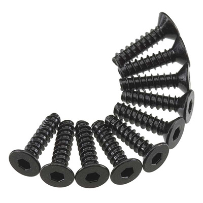 �˾���ũ AXIC0129 [Axial] AXA466 Hex Socket Tap Flat Head M3x12mm Black (10)