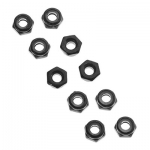 [Axial] AXA1052 Thin Nylon Locking Hex Nut M3 Black (10)