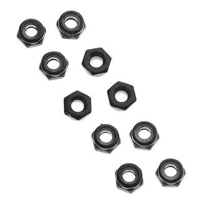 [˾ũ] AXIC1052 [Axial] AXA1052 Thin Nylon Locking Hex Nut M3 Black (10)