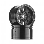 [Axial] AX31274  3.8 Raceline Monster Wheels Black Yeti XL (2) (AXIC1274)
