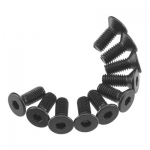 [Axial] AXA144 Hex Flat Head M3X8mm Black (10)