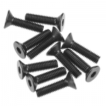 [Axial] AXA146 Hex Socket Flat Head M3x12mm Black (10)