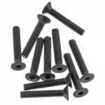 [Axial] AXA148 Hex Socket Flat Head M3x18mm Black (10)
