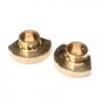 [Axial] Brass Rear Axle Tube Cap, L/R: SCX10 PRO