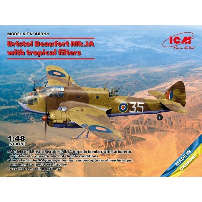 [˾ũ] BICM48311 [ICM] BICM48311 1/48 Bristol Beaufort Mk.IA with tropical filters
