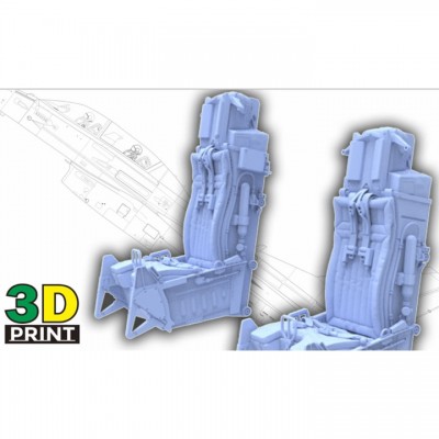 [�˾���ũ] EE48016 [�����-�𿡳��Ͽ콺] EE48016 1/48 ACE II Ejection Seat Set(A Type) for F-16D Twin Seat