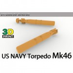 [�����-�𿡳��Ͽ콺] EE72008 1/72 US Navy Mk.46 Topedo set (2EA)
