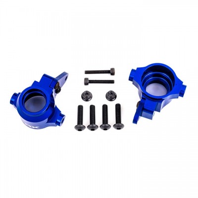 [˾ũ] AX9635X [Traxxas] AX9635X Steering blocks 6061-T6 aluminum (blue-anodized), left & right