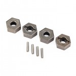 [Traxxas] AX9069 Wheel hubs, 12mm hex (steel), extreme heavy duty (4)/ 2x9.8mm pin (4)