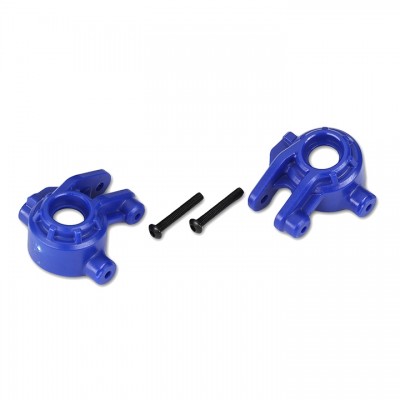 [�˾���ũ] AX9037X [Traxxas] AX9037X Steering blocks, extreme heavy duty, blue (left & right)/ 3x20mm BCS (2)