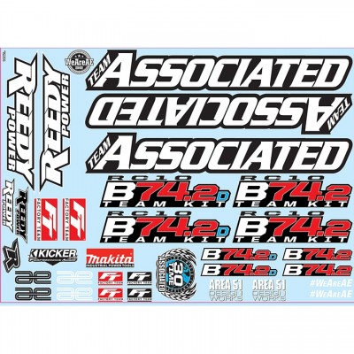 [˾ũ] AA92356 [TEAM ASSOCIATED] AA92356 RC10B74.2 Decal Sheet