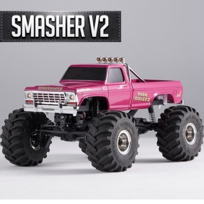 �˾���ũ FMS12402RTRRDV2 [ROC HOBBY] FMS 1:24 FCX24 Smasher V2 Monster Truck RTR Red ** �������� ���氡���� ��������