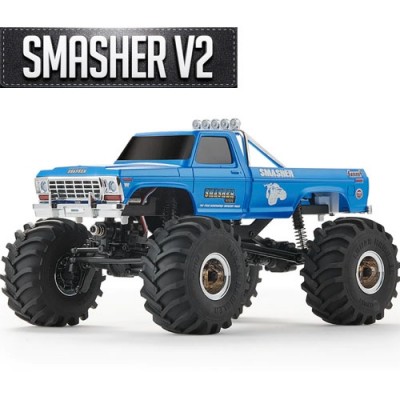 �˾���ũ FMS12402RTRBUV2 [ROC HOBBY] FMS 1:24 FCX24 Smasher V2 Monster Truck RTR Blue ** �������� ���氡���� ��������