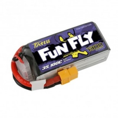 �˾���ũ TA-FF-100C-1300-3S1P [Gens Ace(Tattu)] 11.1V 1300mAh 100C Funfly �ø��� ��Ƭ������ ���͸� - XT60