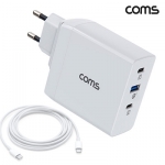 [Coms] 90W 3Ʈ GaN ʰ  USB-C PD3.0 QC4.0 ( USB-C Ÿ ̺ )