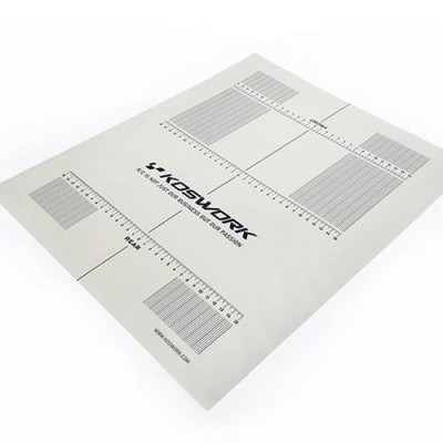 [˾ũ] KOS18011 [KOSWORK] 390x470mm Plastic Decal (for 1/10 & 1/8 Buggy & On-Road Car Setup Board)