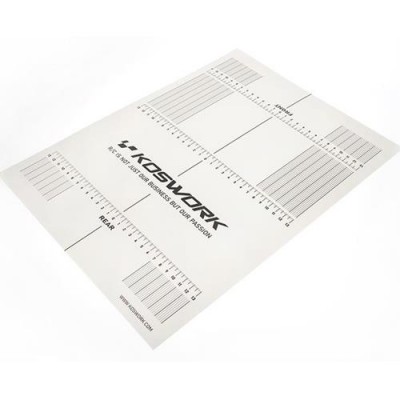 [˾ũ] KOS18013 [KOSWORK] 290x390mm Plastic Decal (for 1/10 Sedan/Touring On-Road Car Setup Board)