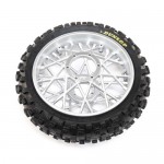 [TEAM LOSI] Dunlop MX53 Rear Tire Mounted, Chrome: Promoto-MX