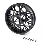 [TEAM LOSI] Rear Wheel Set, Black: Promoto-MX
