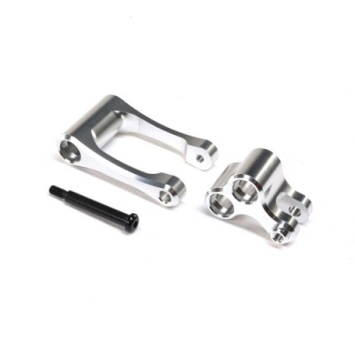 [�˾���ũ] LOS364001 [TEAM LOSI] Aluminum Knuckle & Pull Rod, Silver: Promoto-MX