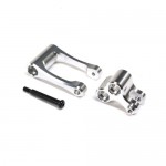 [TEAM LOSI] Aluminum Knuckle & Pull Rod, Silver: Promoto-MX