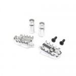 [TEAM LOSI] Aluminum Foot Pegs, Silver: Promoto-MX