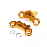 [TEAM LOSI] Aluminum Triple Clamp Set, Gold: Promoto-MX