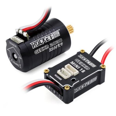 [˾ũ] 697175079403 [SURPASS HOBBY] Gecko 2030 Sensored ESC Combo Set for 1/18 Crawler Car (3500KV)
